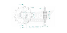 Sprockets Front (35023-16T) - Esjot