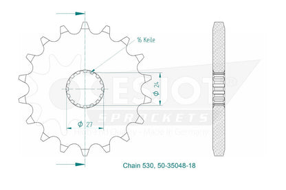 Sprockets Rear (32050-43T) - Esjot