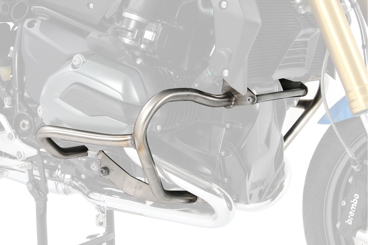 BMW R1200R Protection - Engine Crash Bar (Silver).