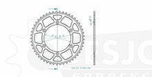 Sprockets Rear (32041-49T) - Esjot