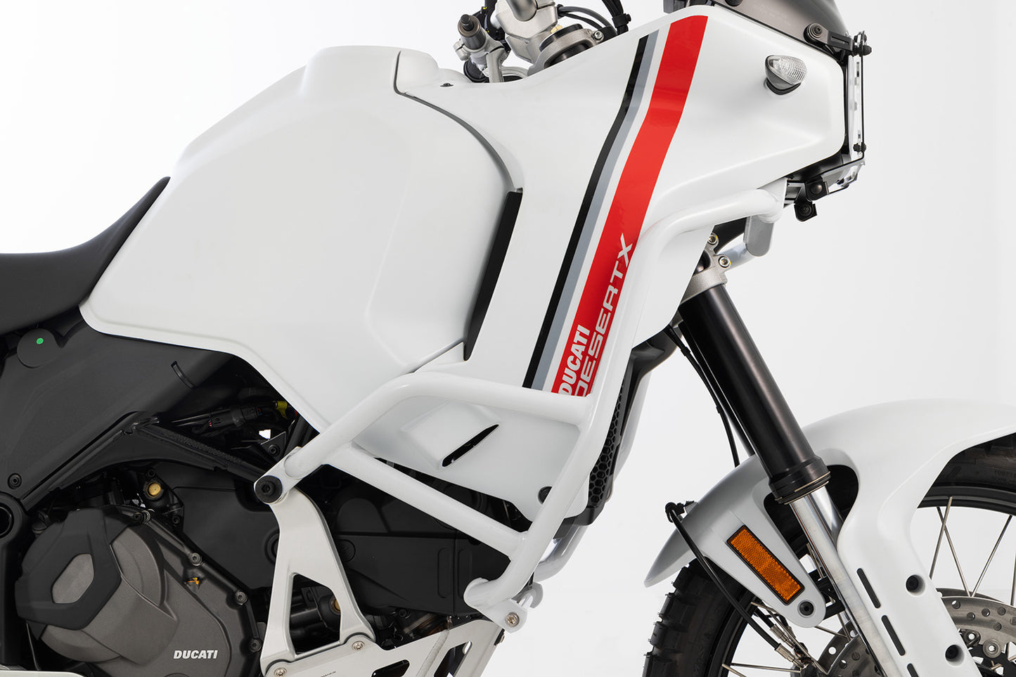 Ducati Desert X Protection - Tank Guard (White)