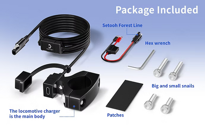 Handlebar Mounted 18W PD USB-C + QC 3.0 (Mini)