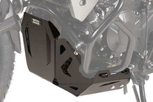 Honda Transalp XL 750 skid plate by Hepco Becker, aluminum protection.