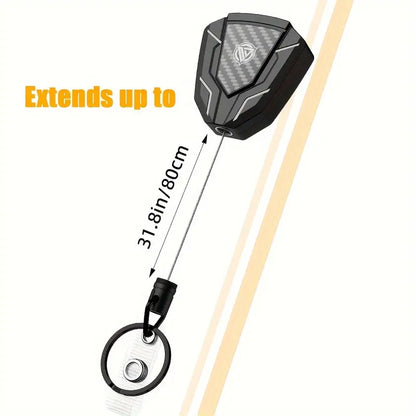 RETRACTABLE KEYCHAIN WITH BELT CLIP