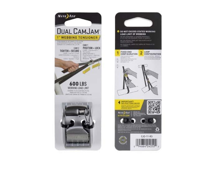 DUAL WEBBING TENSIONER 25MM (1") - CAM JAM