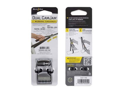 DUAL WEBBING TENSIONER 25MM (1") - CAM JAM
