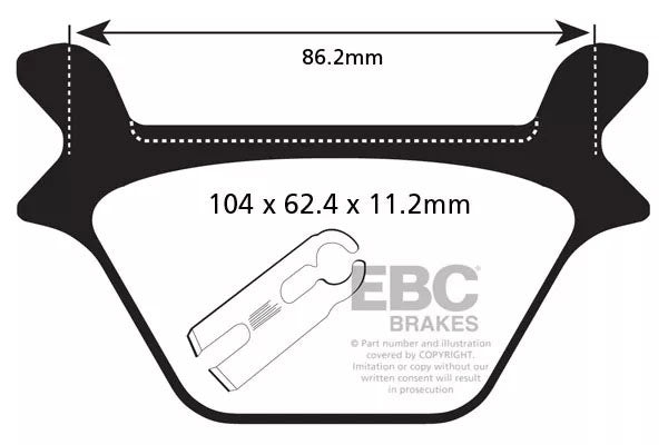 Brakes - FA200HH Fully Sintered  - EBC (Rear)