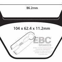Brakes - FA200HH Fully Sintered  - EBC (Rear)