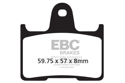 EPFA254HH Fully Sintered  - EBC (Rear)