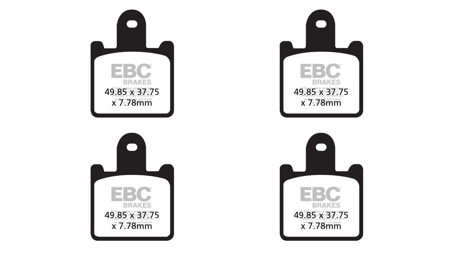 Brakes - FA417/4HH Fully Sintered - EBC (2 Set Front)