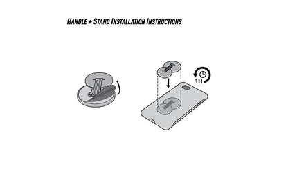 MOBILE PHONE FLIP HANDLE PLUS STAND