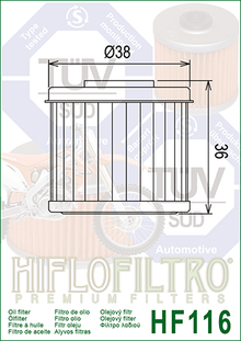 Oil Filter 116 - Hiflo