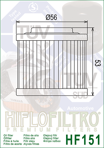 Oil Filter 151 - Hiflo