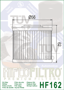 Oil Filter 162 - Hiflo