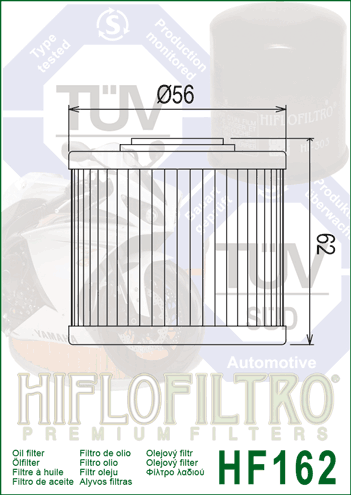 Oil Filter 162 - Hiflo