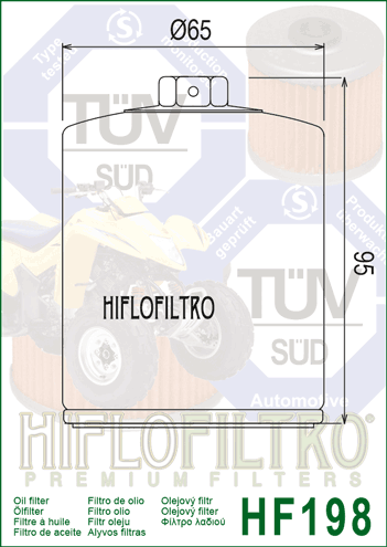 Oil Filter 198 - Hiflo