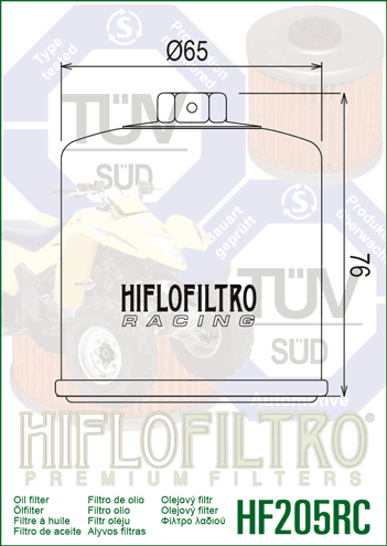 Oil Filter 205 - Hiflo (Race)