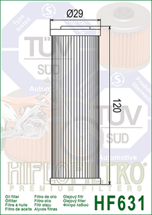 Oil Filter 631 - Hiflo