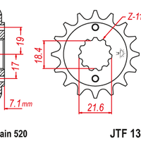 Sprockets Front (1321 - 14) - JT