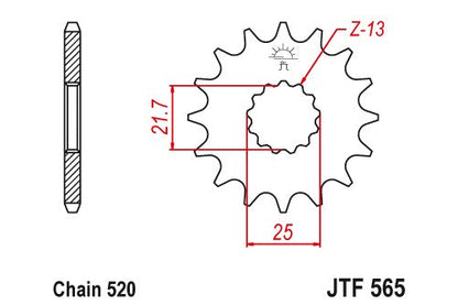 Sprockets Front (1025- 15T) - JT