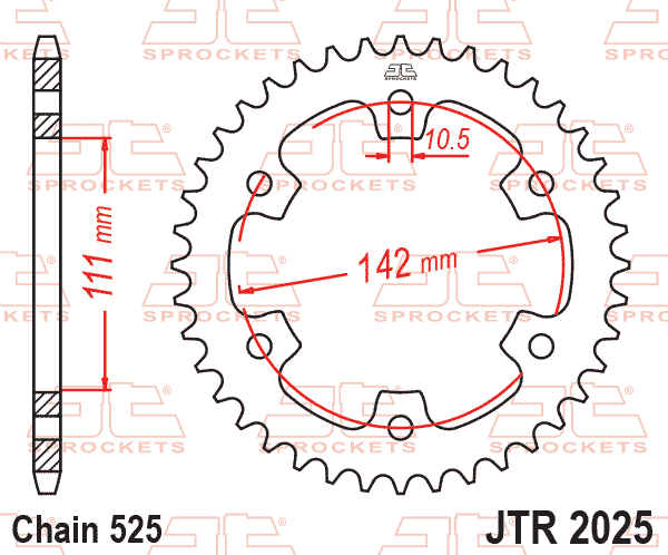 Sprockets Rear (2025- 38T) - JT