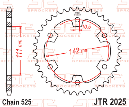 Sprockets Rear (2025- 38T) - JT