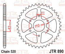 Sprockets Rear (890 - 42T) - JT