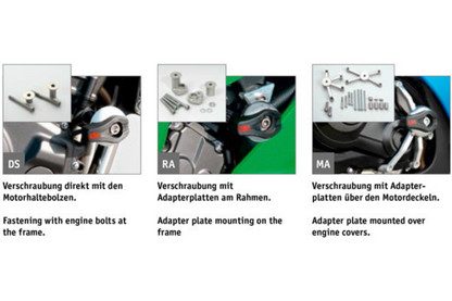 Kawasaki Ninja 300 Protection - Frame Sliders.