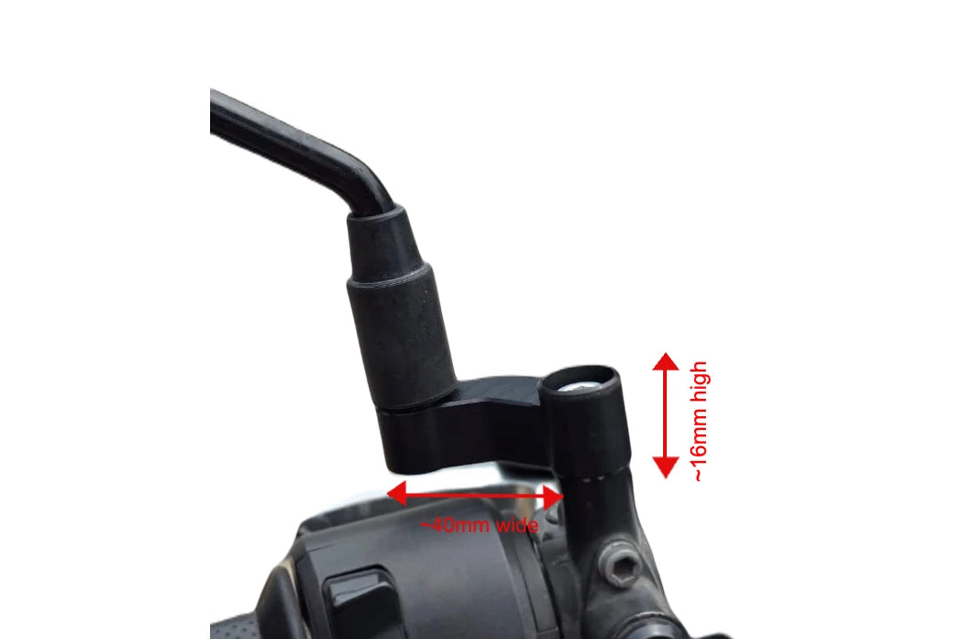 Mirror Width Extender M10 x 1.25 - 16mm H + 40mm (STR)