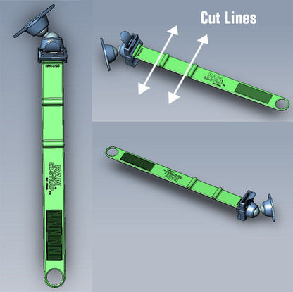 RAM Set - EZ-Strap Mount with Short Arm and Diamond Adapter Base.