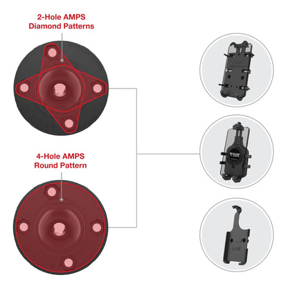 Adapter - Rotating Ball for Phone Holders - 25mm B Size