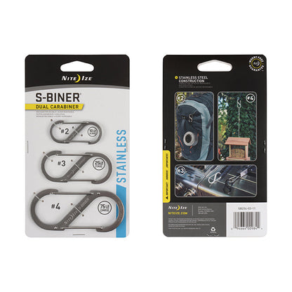 S-BINER WITH LOCK (SS) - SET