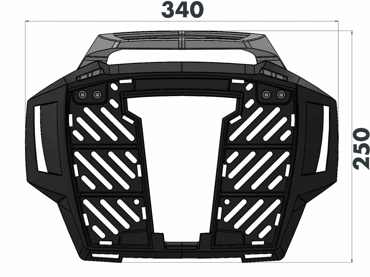DUCATI MONSTER 890 /+ Topcase carrier - Alu Rack
