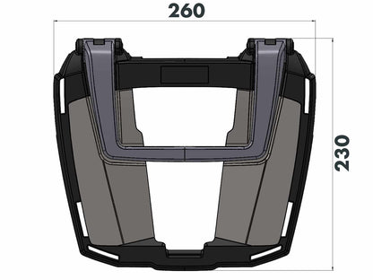 BMW F 450 GS Topcase carrier - Easy Rack
