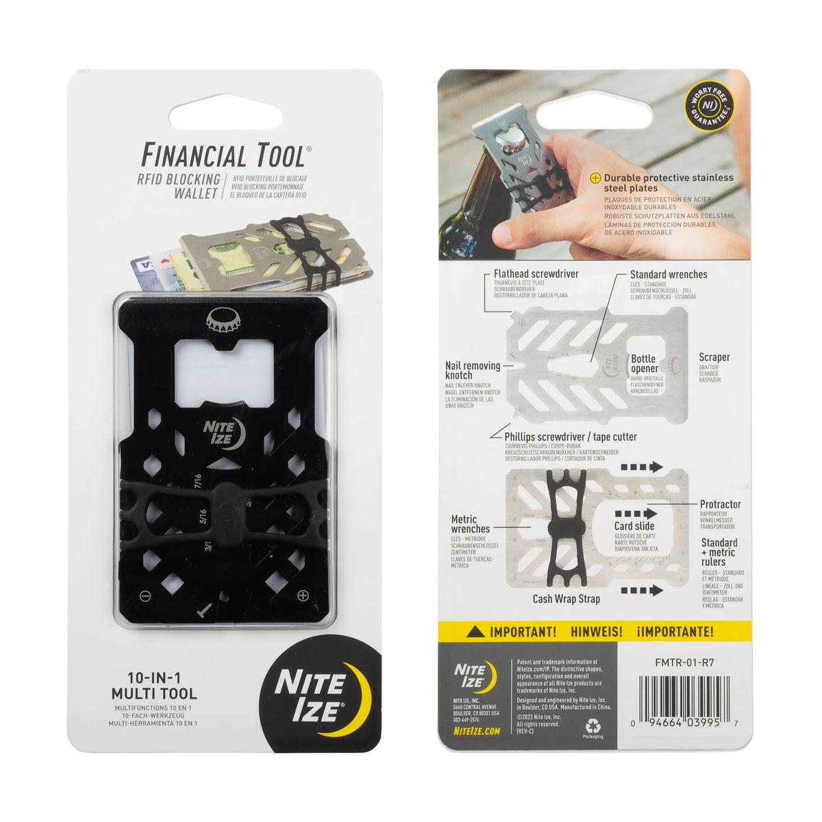 FINANCIAL TOOL RFID BLOCKING WALLET