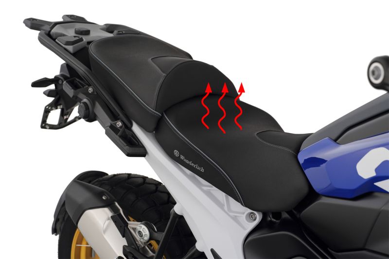 BMW R 1300 GS Ergonomics - Wunderlich "Active Comfort" Heating Seat (Black)