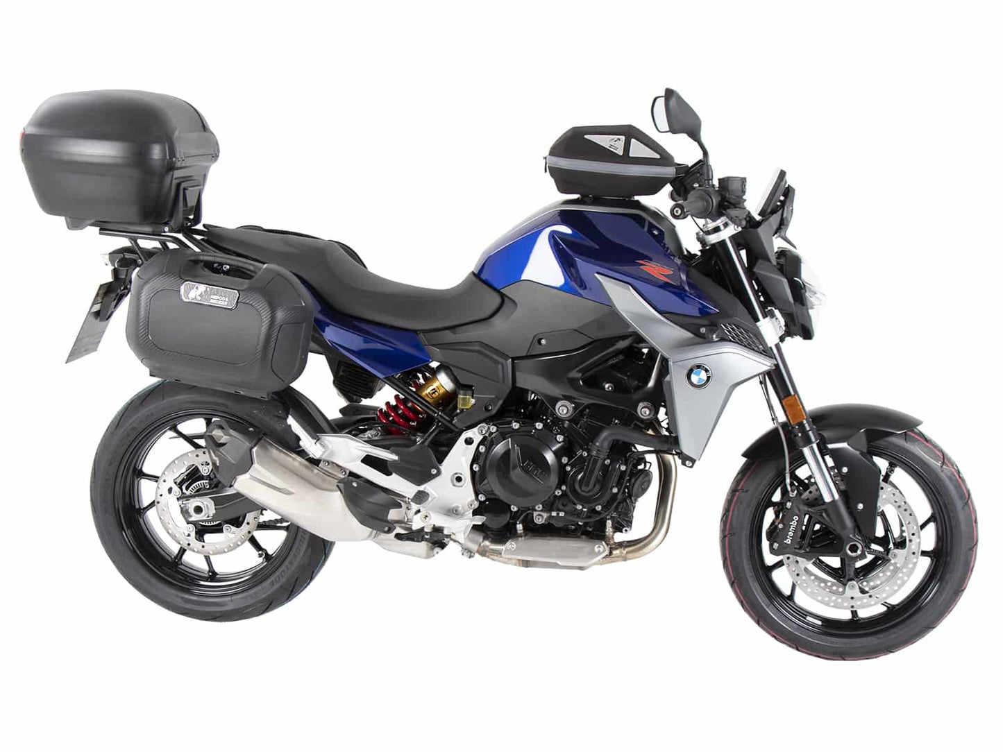 BMW F 900 XR Topcase carrier - Alu Rack combination with original rear rack