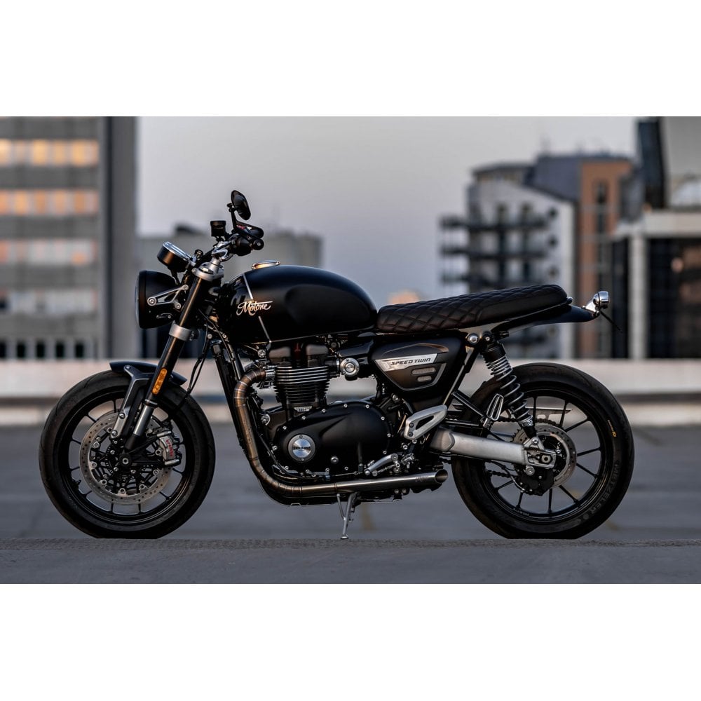 Triumph Bonneville Ergonomics - FootPegs (Ranger) Solo Rider Set