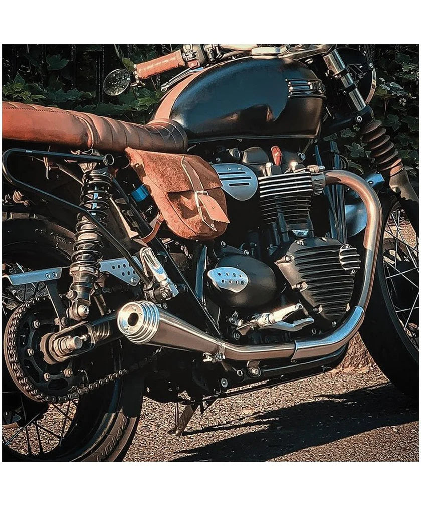 Triumph Speed Twin 900 Exhaust - Saturn V Brushed