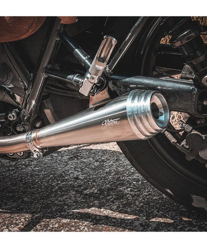 Triumph Speed Twin 900 Exhaust - Saturn V Brushed