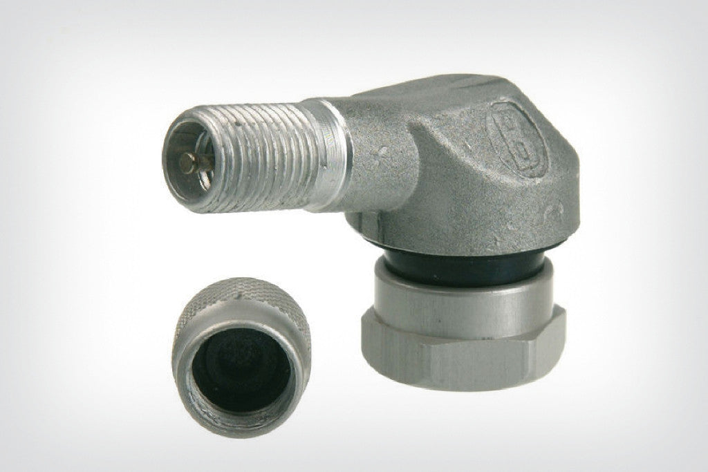 Tyre pressure Valve 90° stem adapter ( aluminium).