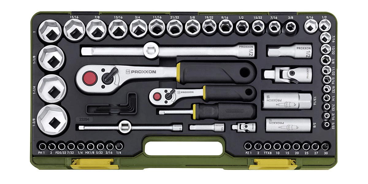 Set Sockets 1/4" and 1/2" - Imperial