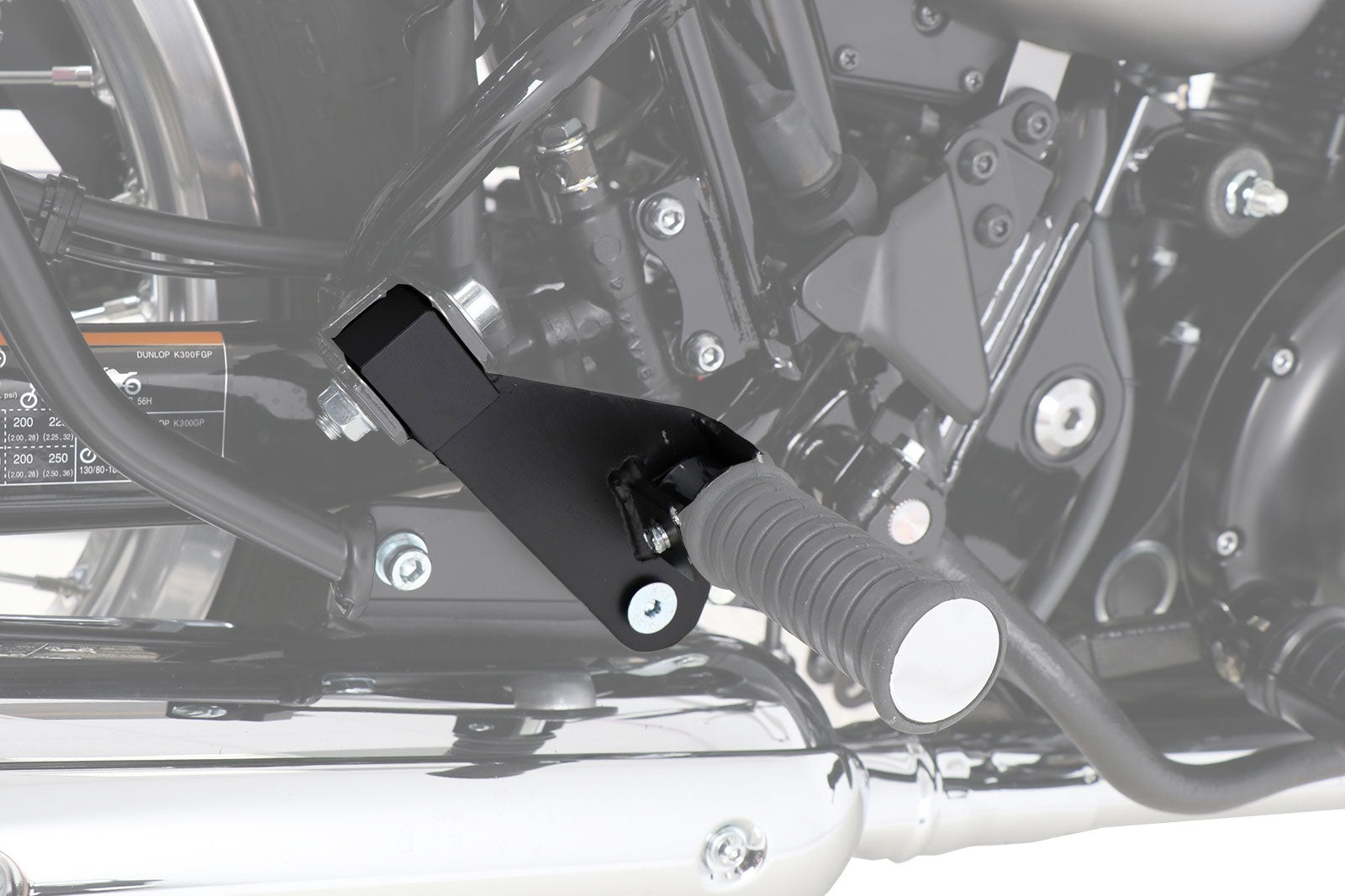 Kawasaki W800 Street/Cafe Ergonomics - Pillion Footrest lowering Kit.