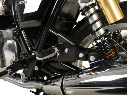 Royal Enfield Interceptor Ergonomics - Footrest lowering Kit.