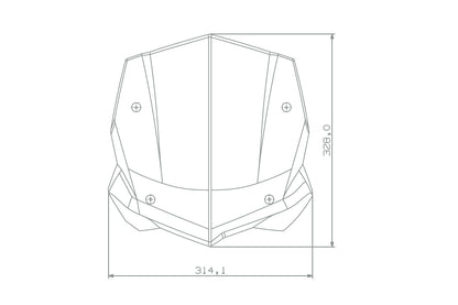 BMW R Series GS Screen - Windscreen "FlowJet"