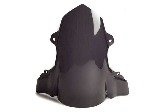 BMW S1000RR Windscreen Bubble, fits 2014-2016 models, scratch-proof Lexan, double bubble contour, 455mm height.