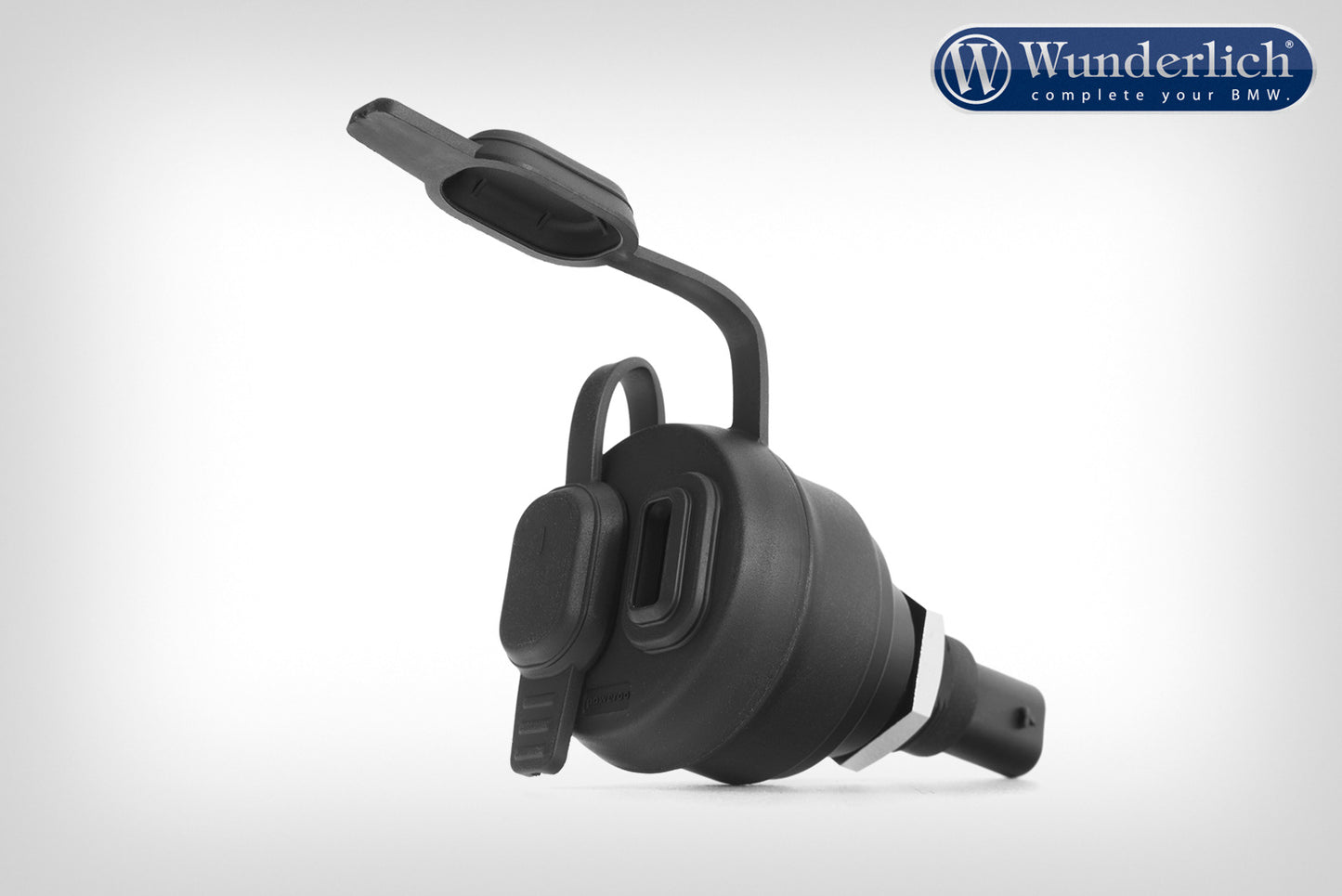 USB dual socket - Black.