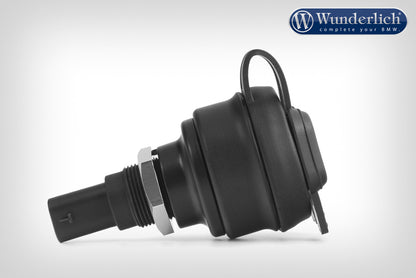 USB dual socket - Black.