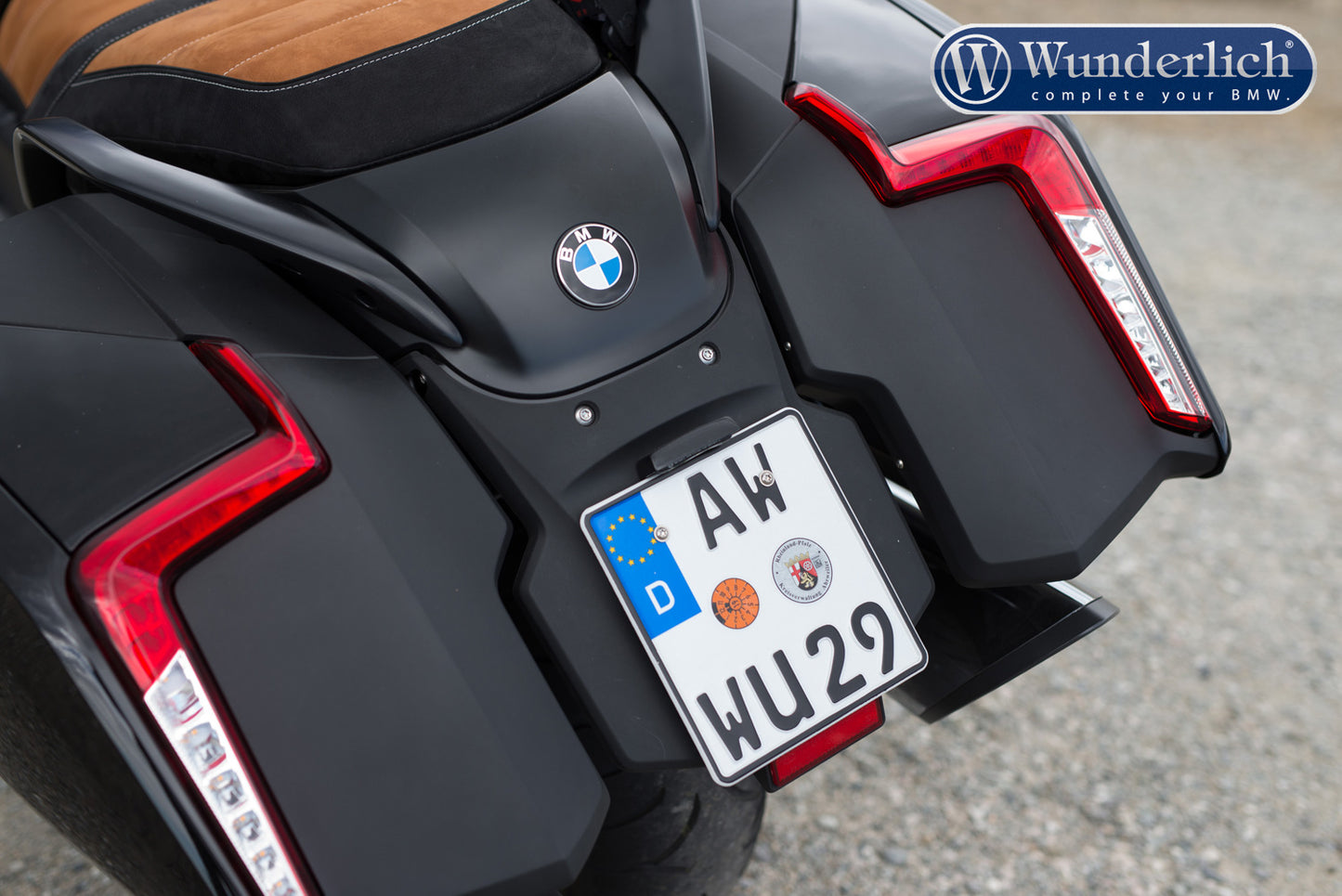 BMW K1600B Styling -  Licence Plate Holder LED.
