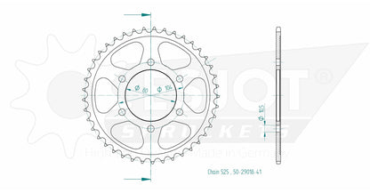 Sprockets Rear (29018 - 41T) - Esjot